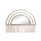Kingston Living Arched Mirrored Wall Decoration - 24" - Gold and White